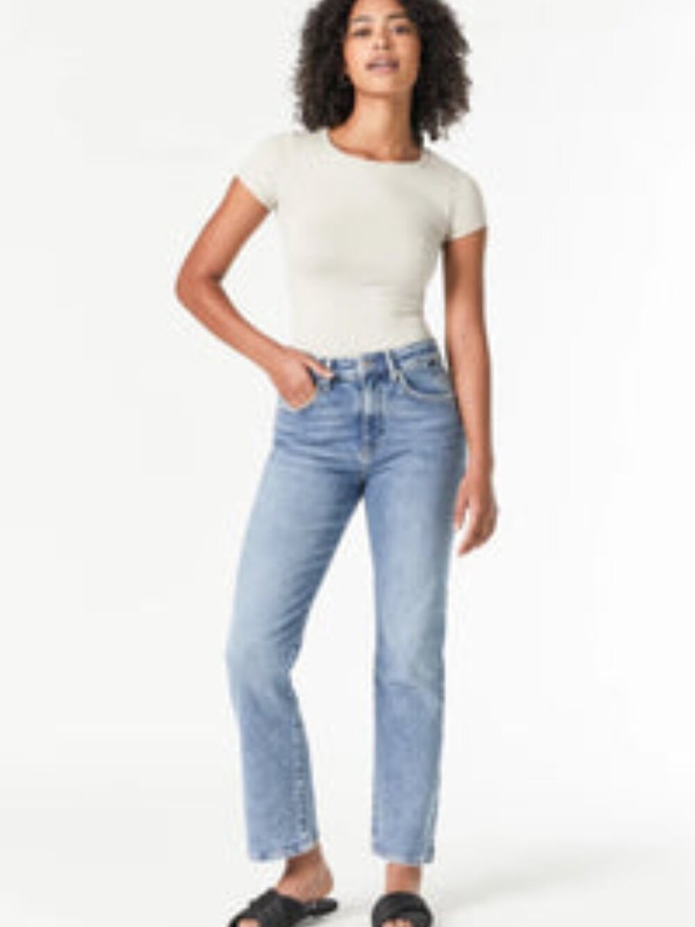 Mavi Barcelona High Rise Loose Straight Recycled Jeans 33
